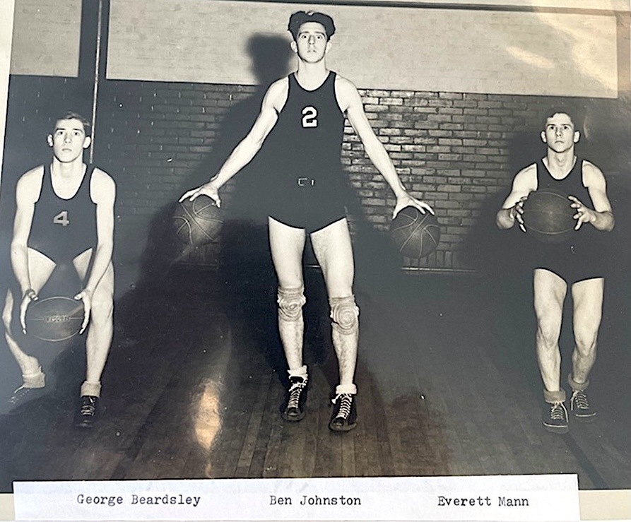Ben Johnston and Nunda basketball team